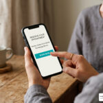 book now button on smartphone